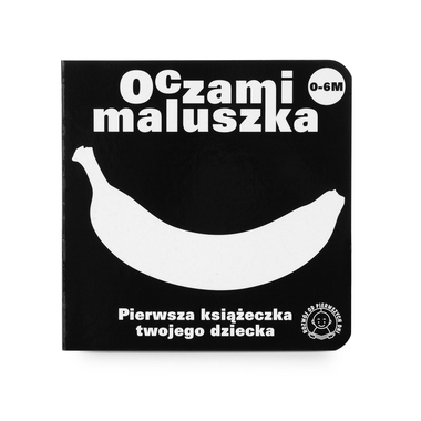 Czarno-biała Książeczka Oczami Maluszka – Banan