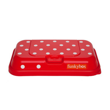 Pudełko na mokre chusteczki Funkybox To Go - czerwone