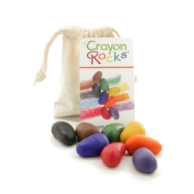 Kredki kamyki Crayon Rocks 8 kol. - bawełniany woreczek