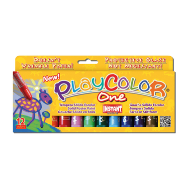 Farbki dla dzieci w sztyfcie Playcolor Instant 12 kol.