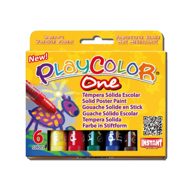 Farbki dla dzieci w sztyfcie Playcolor Instant 6 kol.