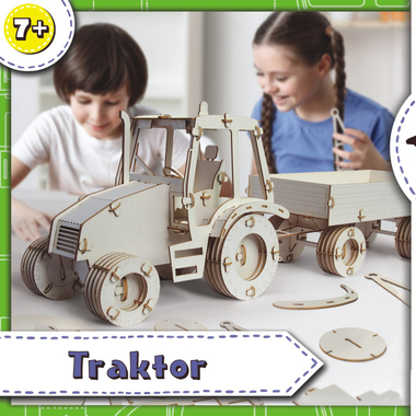 Tektoy Technic Model z kartonu do składania - Traktor