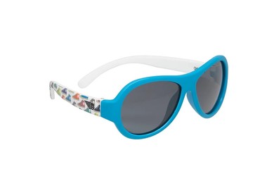 Okulary przeciwsłoneczne dla dzieci z polaryzacją Babiators - niebieskie trampki