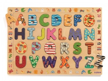 Djeco Drewniany alfabet ABC
