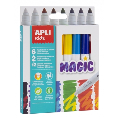 Magiczne flamastry Apli Kids - 8 kolorów