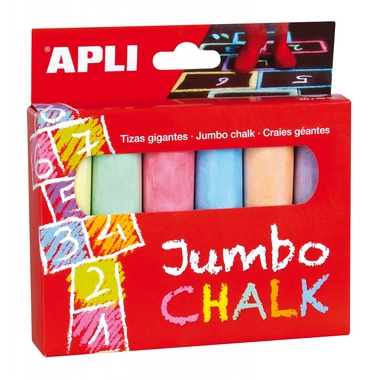 Kredy Jumbo Apli Kids - 6 kolorów