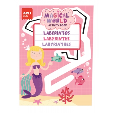 Teczka małego artysty z 3 książeczkami Apli Kids - Magiczny Świat