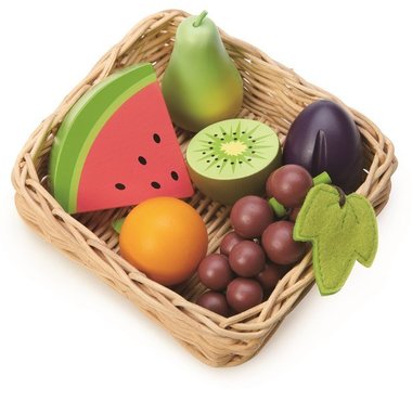 Wiklinowy koszyk z owocami Tender Leaf Toys