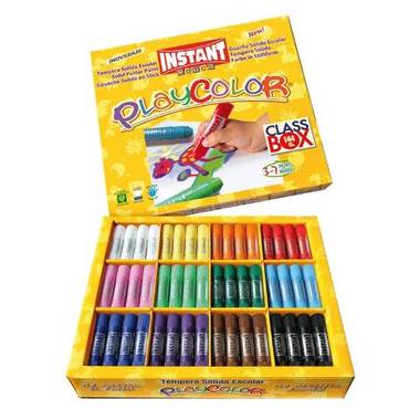 Farbki dla dzieci w sztyfcie Playcolor Instant CLASS BOX 144 szt. w 12 kolorach